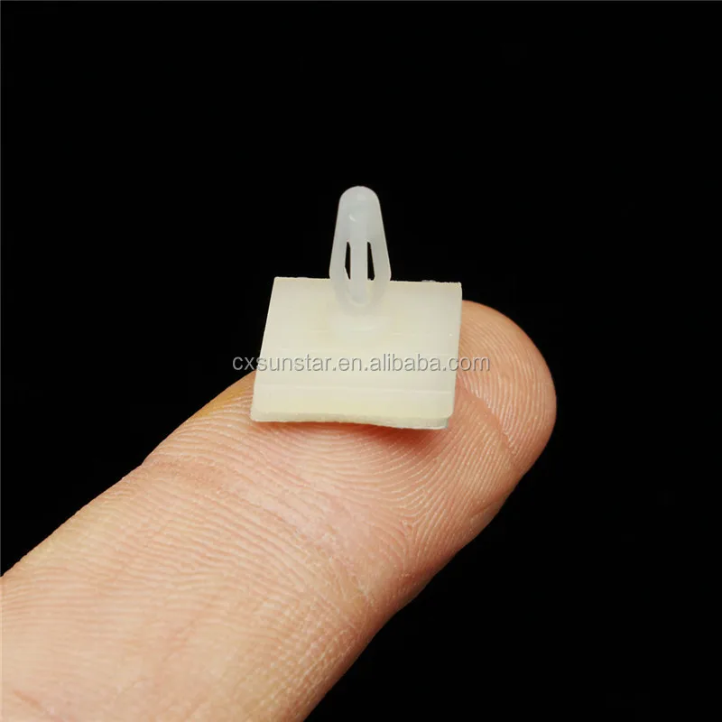 100 PCS HC-5 Nylon Plastic stick on PCB Spacer Standoff 3mm Hole support Locking Snap-In Posts Fixed Clips Adhesive