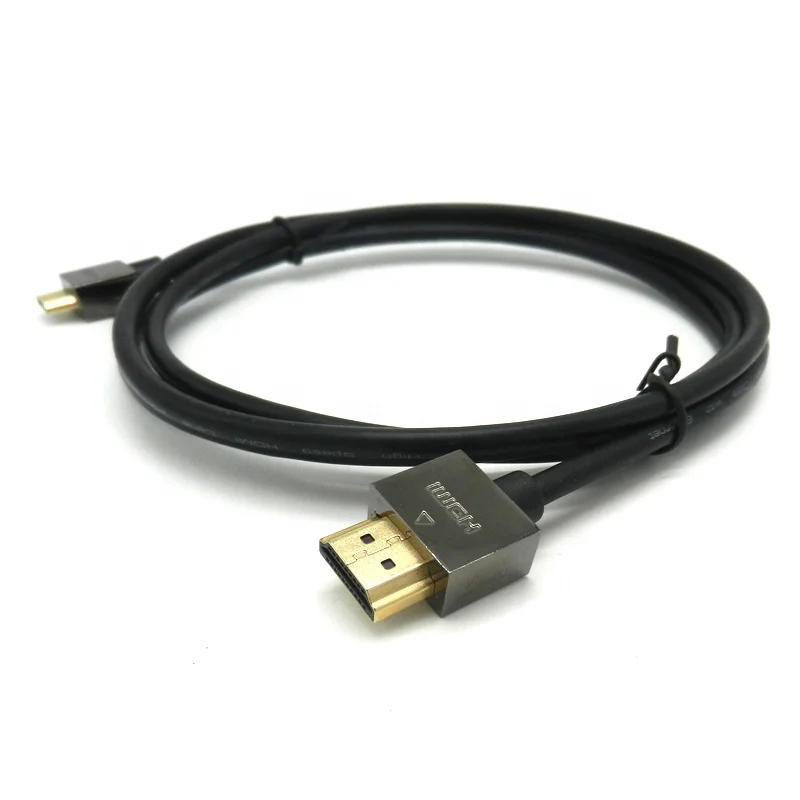 high speed super slim hdmi to hdmi cable bare copper 4k 60hz 2.0 v hdmi cable 2m