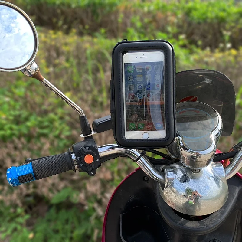 
Size M Universal Motorcycle Mount Holder for Cell Phone Smartphone Handphone 