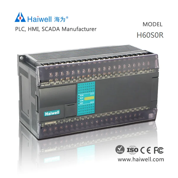 Haiwell PLC H60S0R high speed PLC controller for all HMI models software easy to use remote program