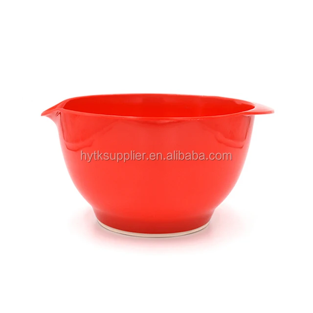 Customized Cheap Plastic Melamine Kitchen Gadgets Mixing Bowls With Handle