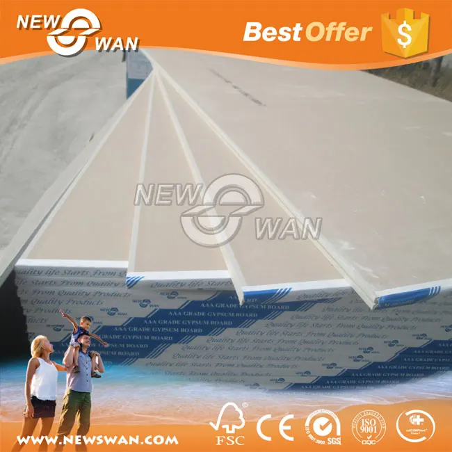 
Standard Paper Faced Gypsum Board Price Drywall Plasterboard 