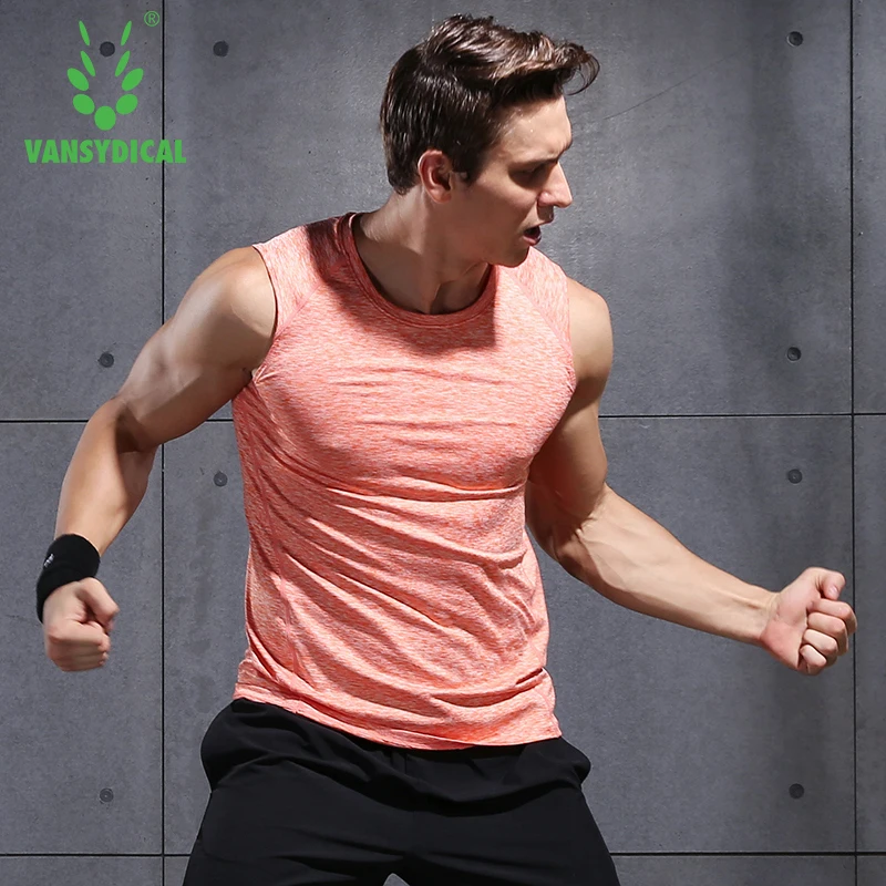
Men Gym Top Tank Quick Dry Blank Sleeveless t shirt 94% Polyester 6% Spandex Sport Singlet 