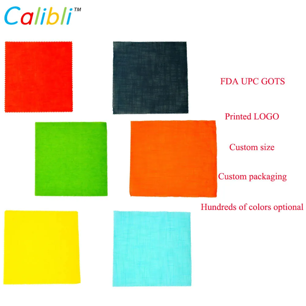 
2018 Amazon hot sale 100% Slight scent beeswax food wrap 