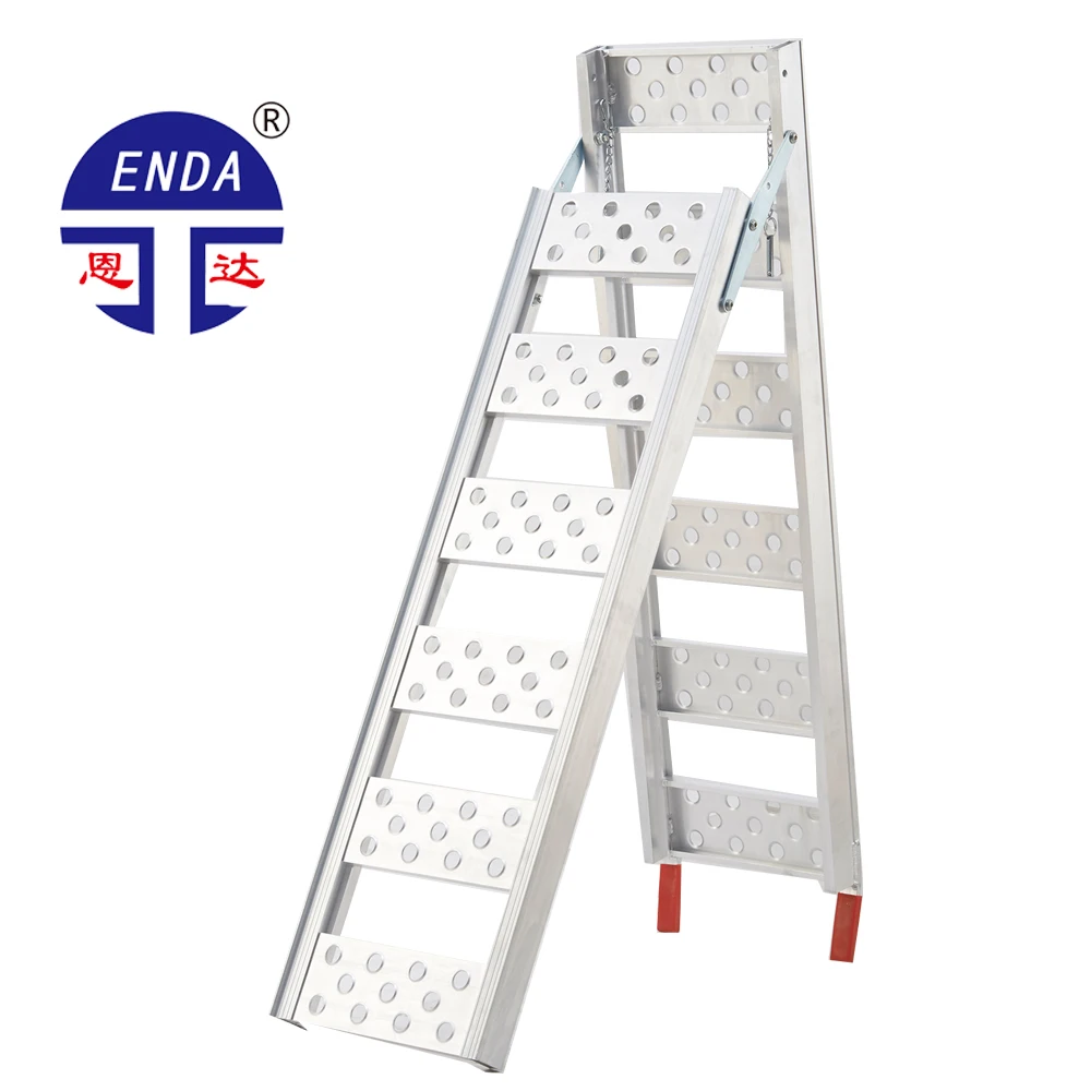 85'L*12'W/216*30.5CM Unfolded Motorcycle ramps Alumnium foldimg ramp Car ramp