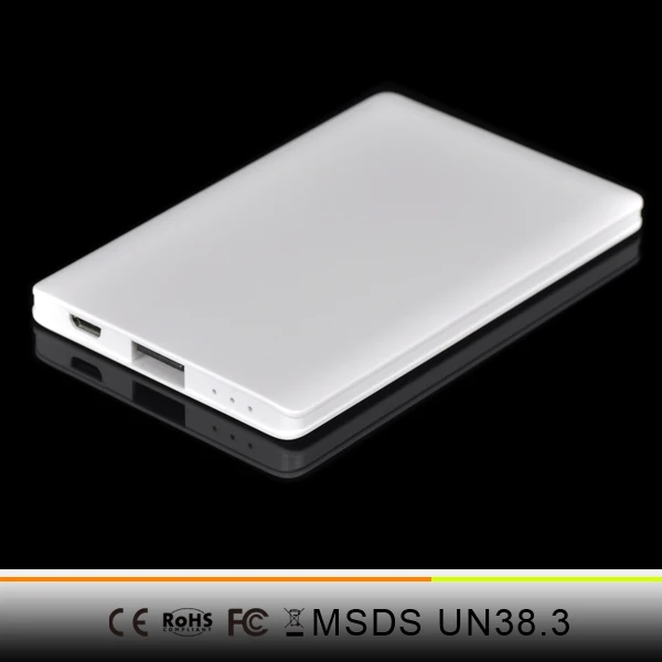 2 015 Новый банк расчетная мощность размер зарядное устройство 2500mAh кредитной карты для iPhone