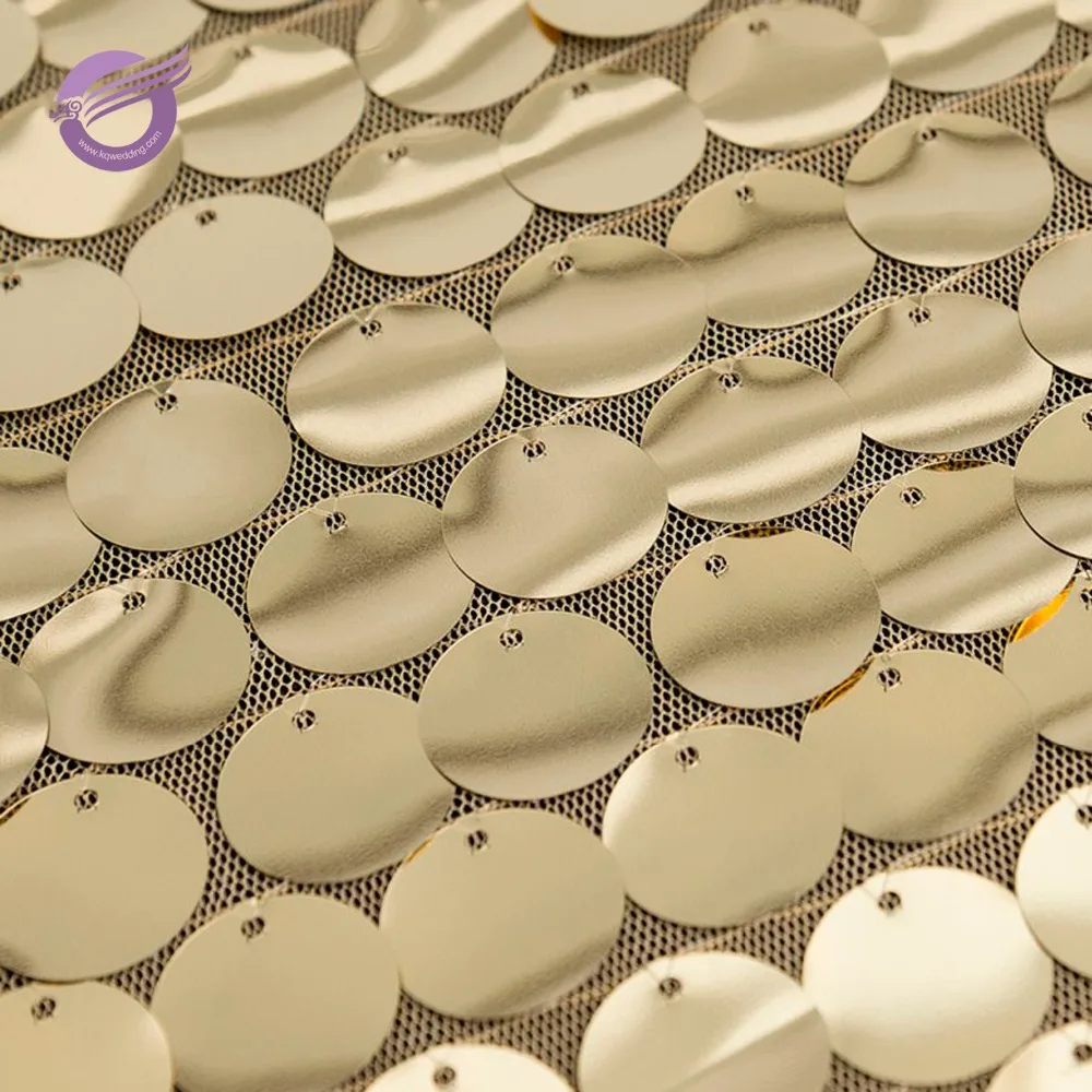 MX2330E Glitter sequined gold customized size table cloths for decoration wedding table