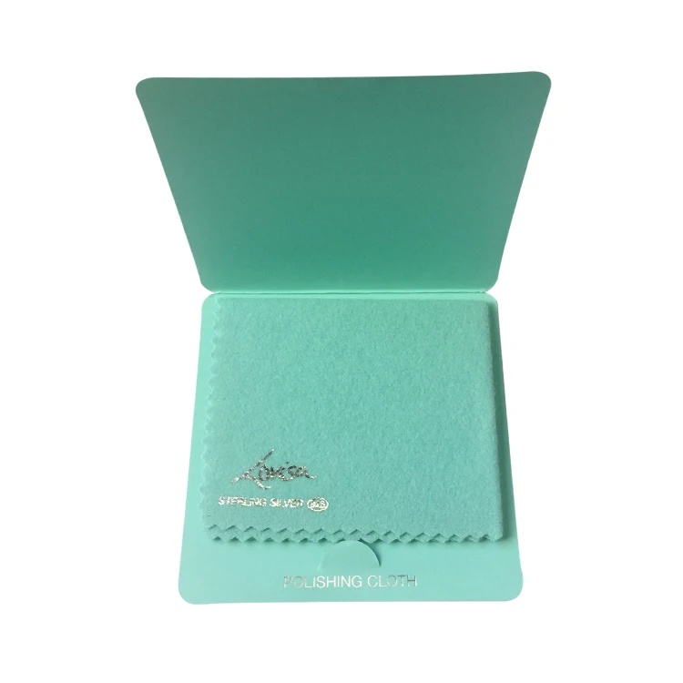 Cotton jewelry cleaning cloth, silver gold jewellery polishing rags