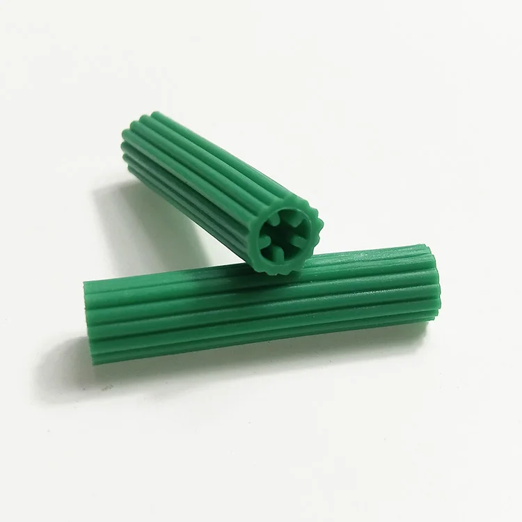 Зеленый настенный винт, расширяющийся пластиковый винт, настенный штекер для фиксации