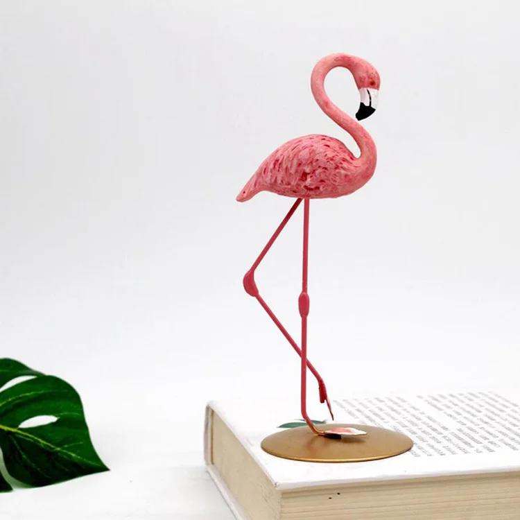 Customized Souvenir small resin european animal flamingo figurine home decor craft