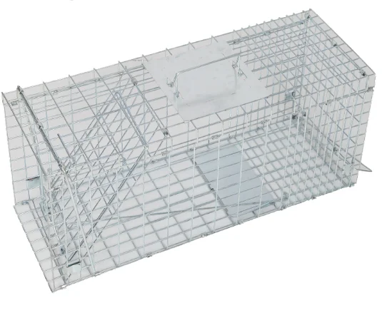 Galvanized control steel wire mesh live wild animal trap cage for sale