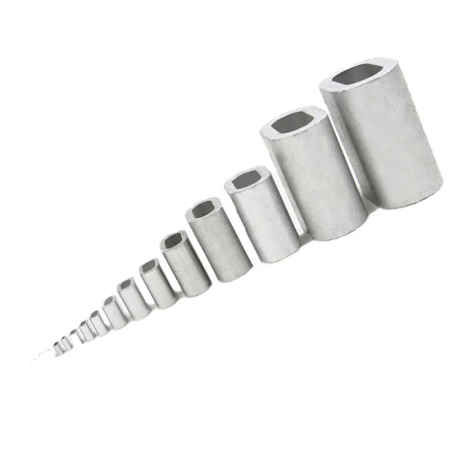High quality fittings hardware 2.5mm aluminum sleeve feffules sling for wire rope