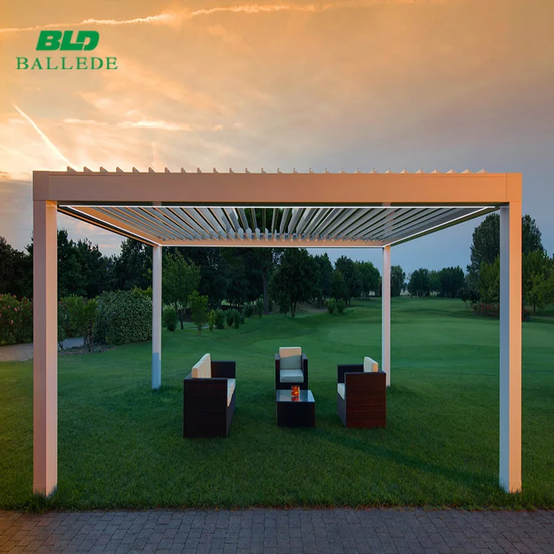 outdoor rainproof sunshade terrace gazebo