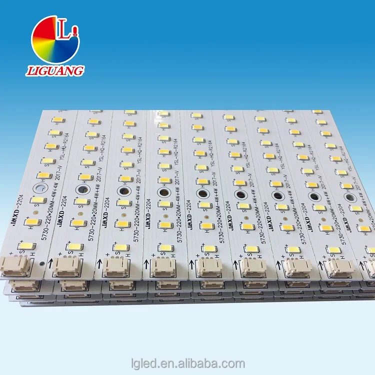 wholesale double color high quality aluminum tube pcb board with SMD 5730 LED chip
