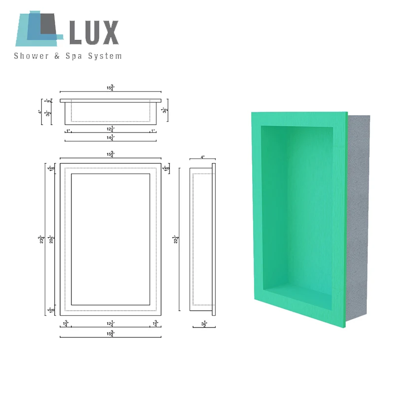 EPS Shower Niche with cement coating