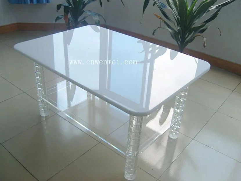 Мода высокое качество акриловых цветов стол журнальный столик