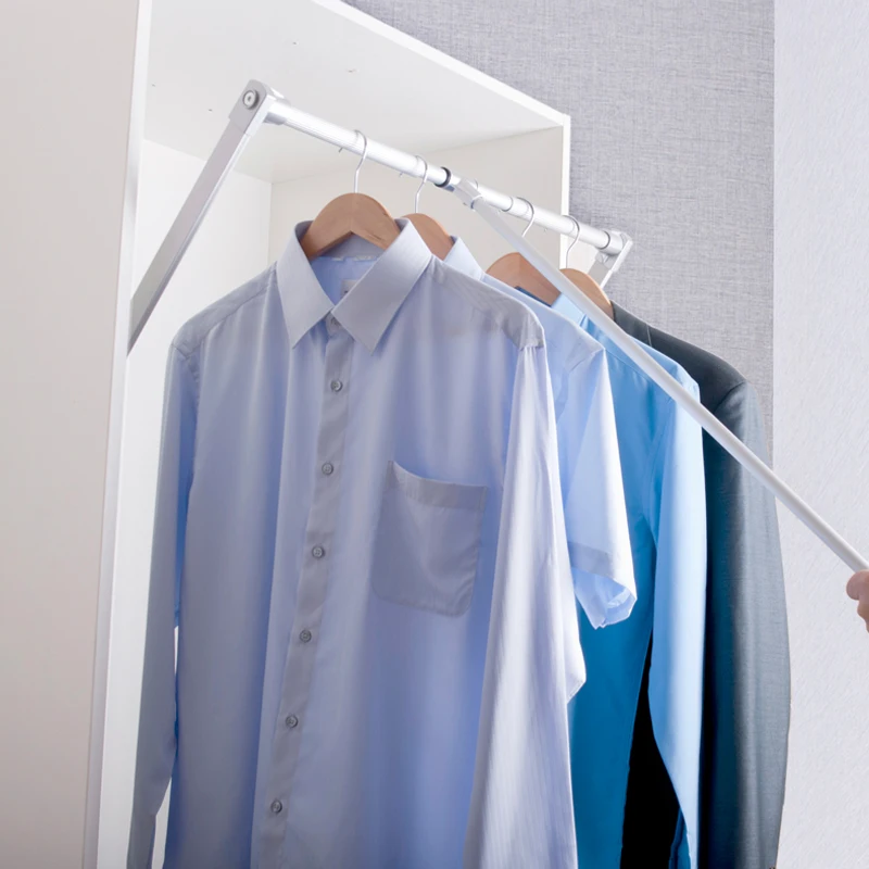 
Wardrobe Accessories Clothes ClosetRetractable Lifting Clothes Hanger In Cabinet 
