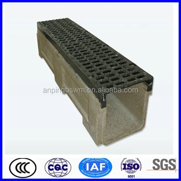 
High quality Roadway Resin concrete water drainage channel 
