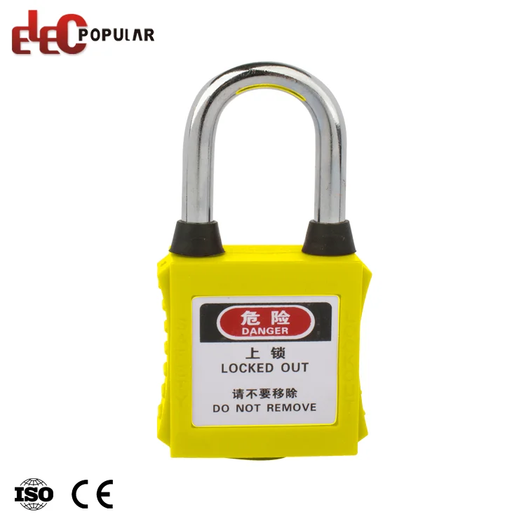 Durable 38mm Nylon Body 38mm ABS Safety Lockout Padlock