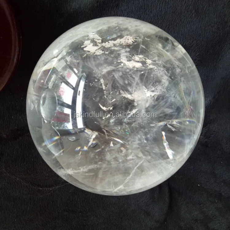 Ornament natural crystal rock clear quartz crystal sphere ball for sale