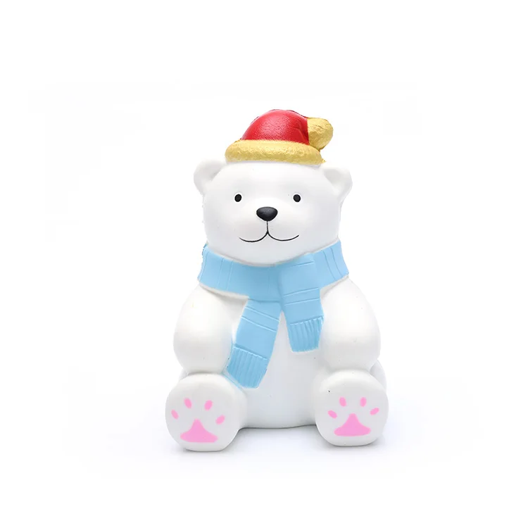 Пользовательские китайский ПУ пены персонализированные polar bear стресс мяч