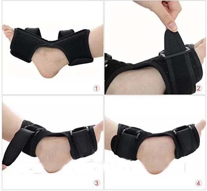 Adjustable Plantar Fasciitis Foot Brace Night & Day Splint, Injury Support for Heel Pain Relief