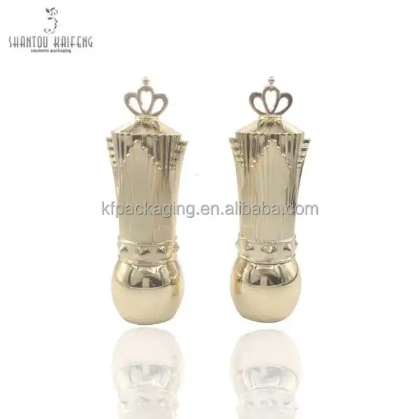 
Novelty Luxury Mini Lipstick tube with Gold Crown Cap 