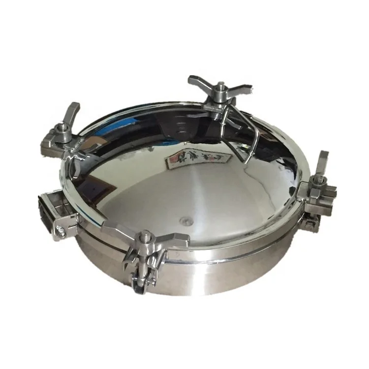 
AISI316L 304 L Round Pressure Manhole with Perpheral Closing ring 