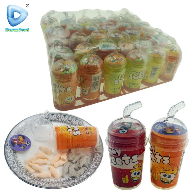 Забавный пресс для фруктов в форме напитка сладкие конфеты с карточкой
