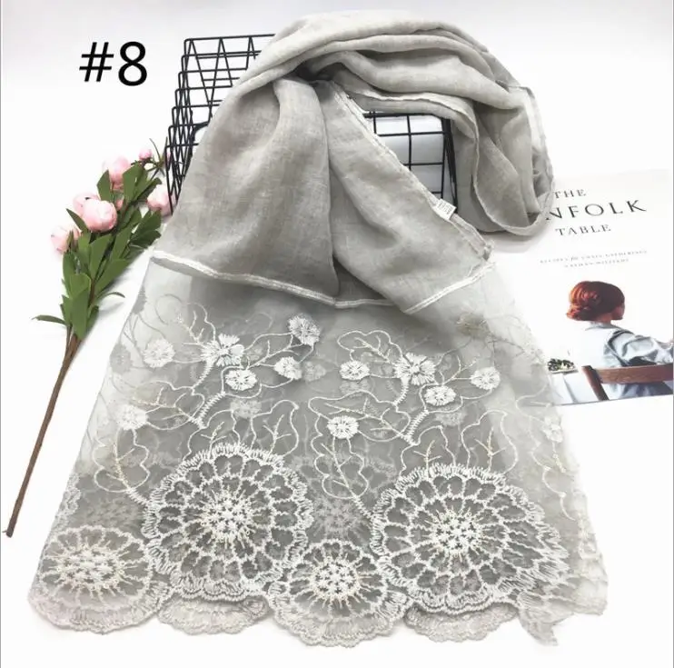 ladies lace cover hair head scarf dubai women muslim hijab scarf