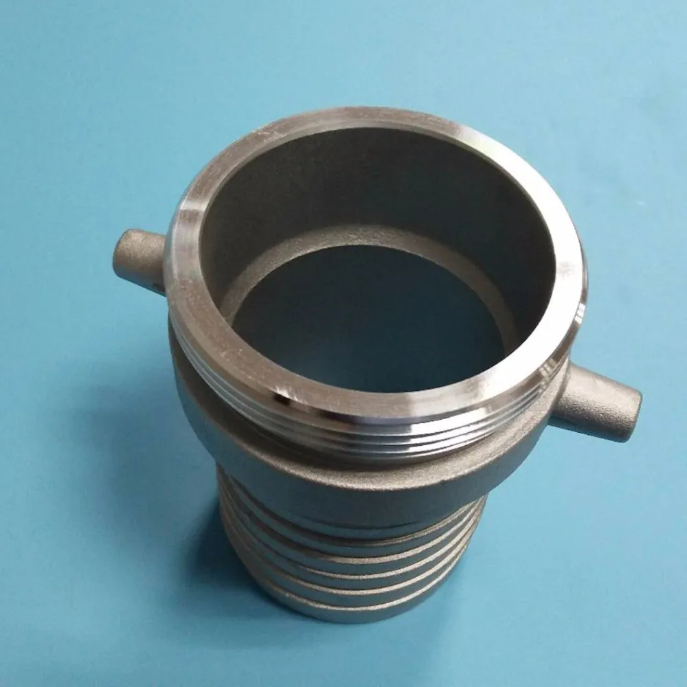 Metal die casting fire fighting hardware, pin lug suction hose coupling, male shank