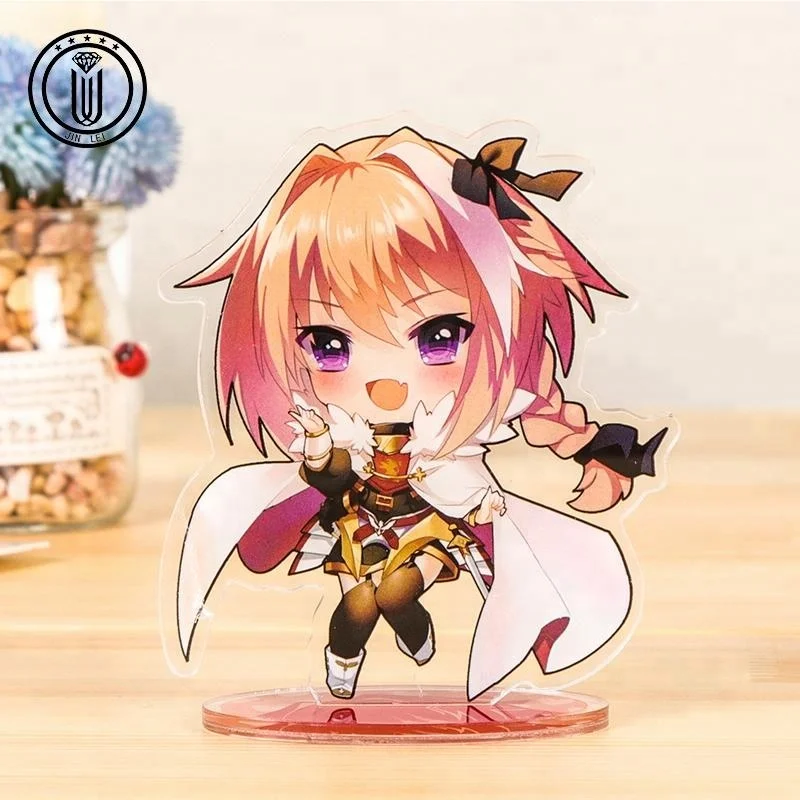 NO MOQ custom 2018 new design acrylic standee with anime figure character