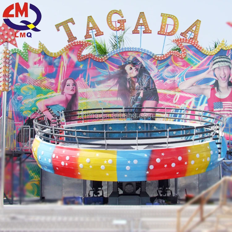 luna park equipment amusement rides mini tagada with LED light