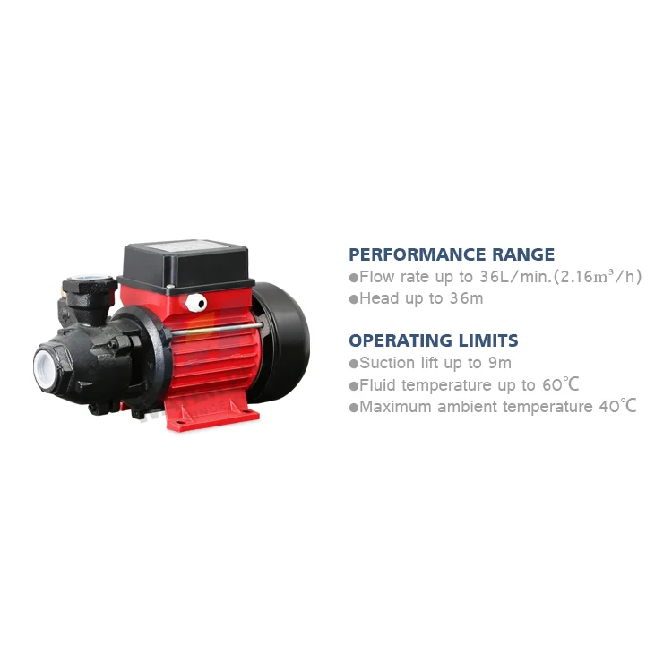 china best brand horizontal home use surface 1 inch 0.5hp electric water pump specifications