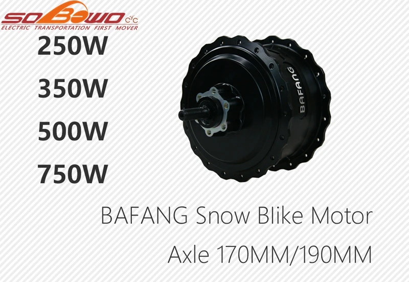 48V 750W Bafang Motor Fat Wheel Electric Bike Kit For Snow Bike