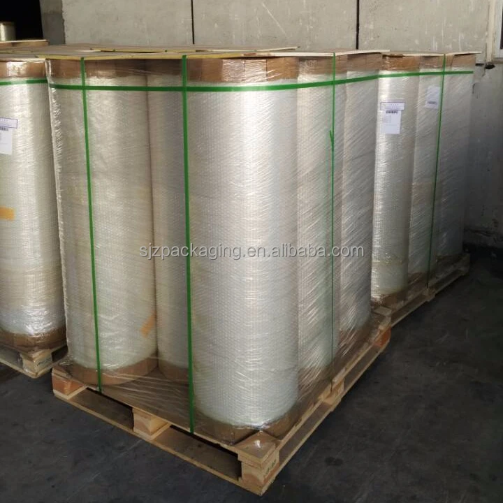 38 Micron White Pearlized Bopp Plastic Label Film For Water Bottle