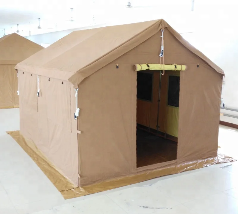 
Luxury large cotton canvas 3x4m family camping safari tent for middle east market 