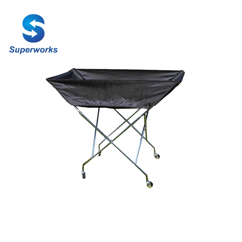 2017 steel frame foldable soccer volleyball football basketball ball carrier cart