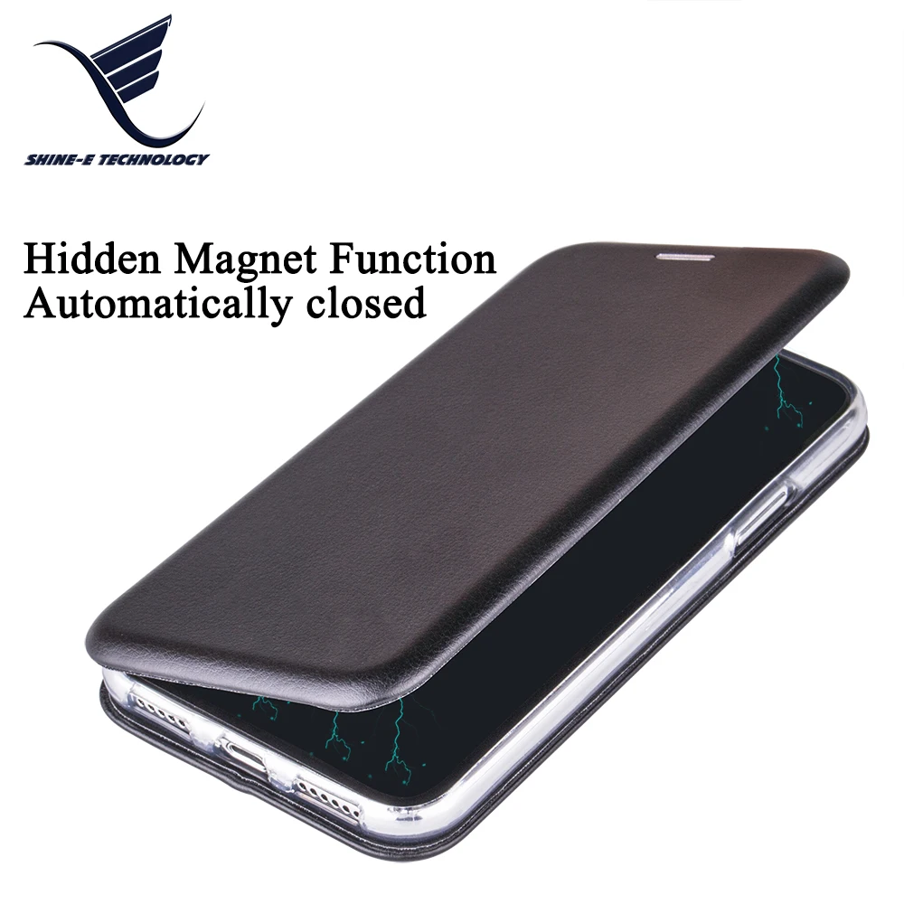 Pu Leather Flip Wallet Card Holder Magnetic Full Protection Mobile Accessories  Phone Case for iphone Xs Xr Xs Max