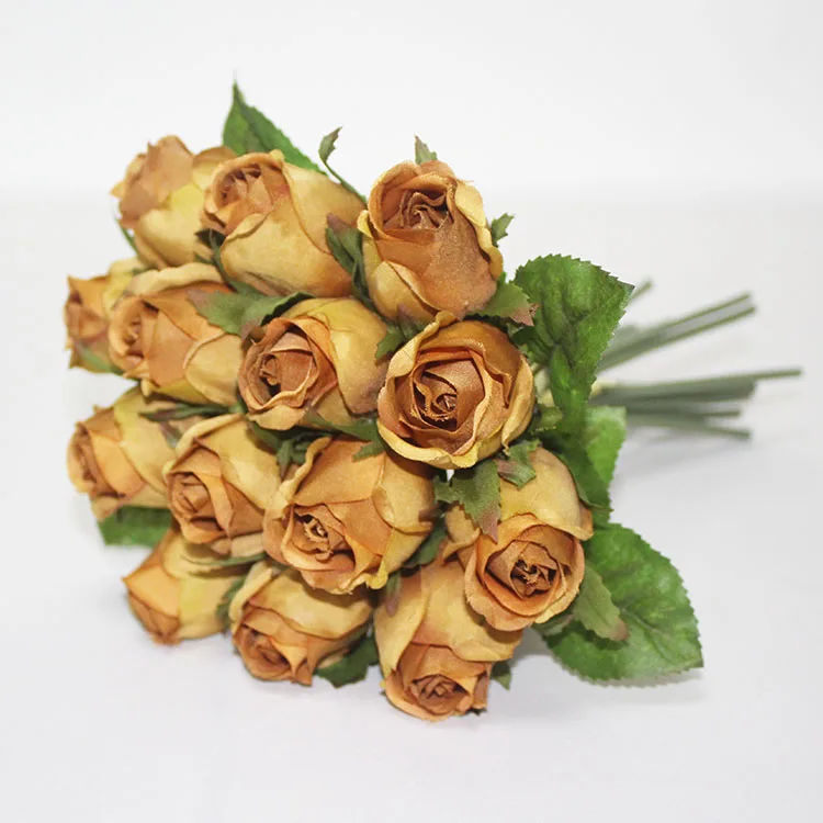 Wedding decorative flowers bouquet artificial rose bouquet silk rose bunch artificial flowers bunch preserved flower