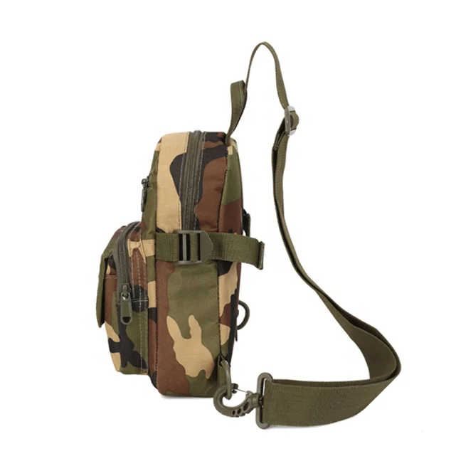 
Custom logo new design men women kids vintage army outdoor waterproof military tactical chest bag sling backpack shoulder bag 