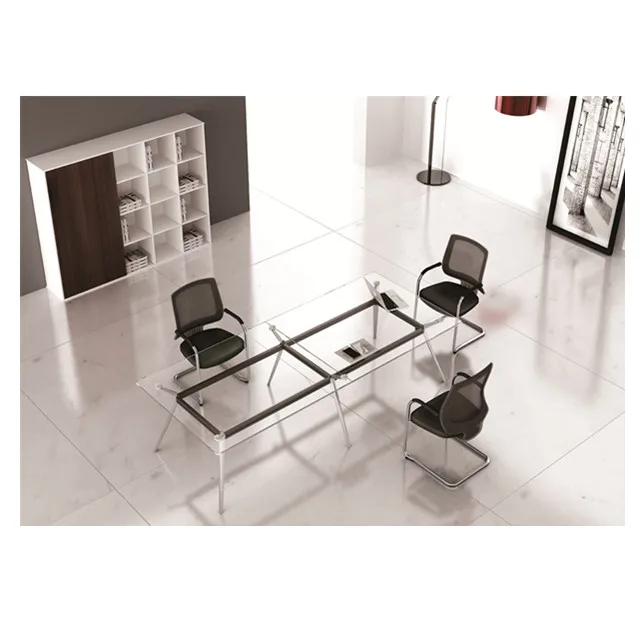 Shenyang  High Quality Modern Executive Glass Top Computer Desk