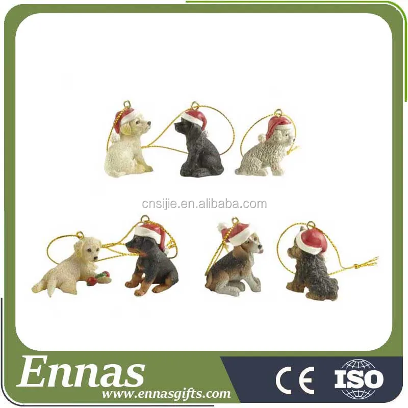 
Many style Resin dog Xmas hanging personalized Christmas hanging ornaments 