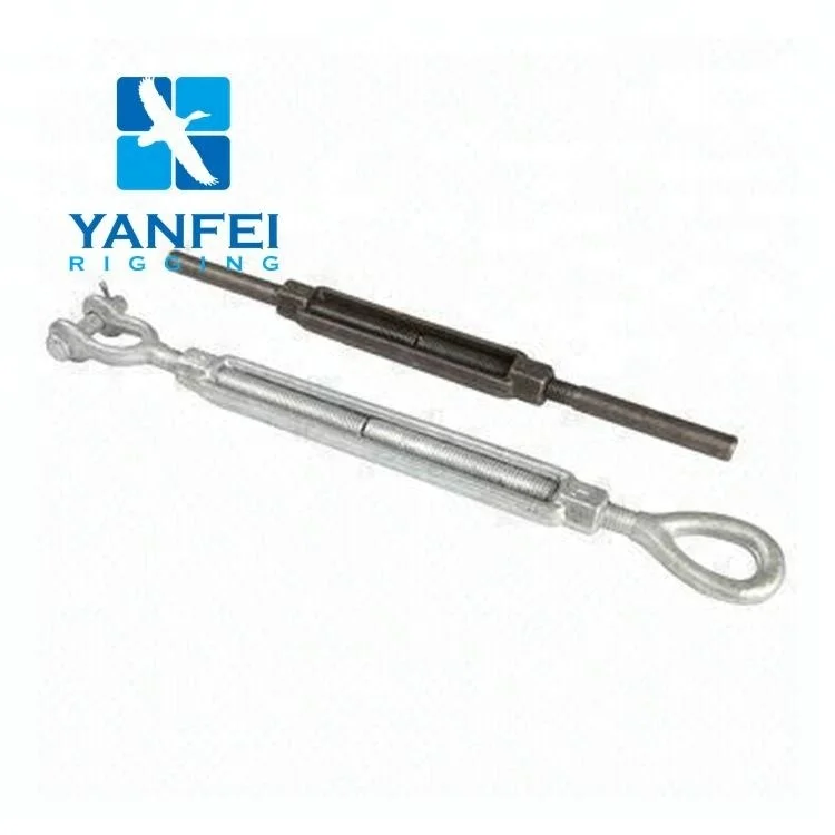Carbon steel japanese turnbuckle  clamp forged hot galvanized threaded rod M16mm turnbuckle eye bolt