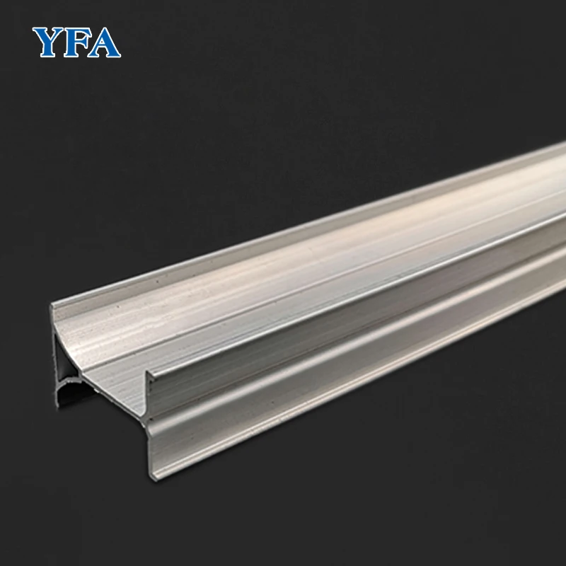 L shape U shape aluminium anodized curved curtain rails