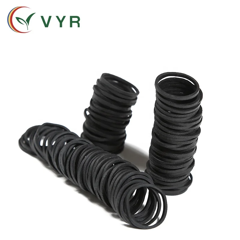 Высококачественная Экологически чистая натуральная резинка, черная резинка диаметром 0,8 дюйма, резинка для волос