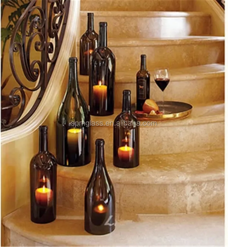 Перерабатываемый подсвечник для винной бутылки с популярным дизайном как