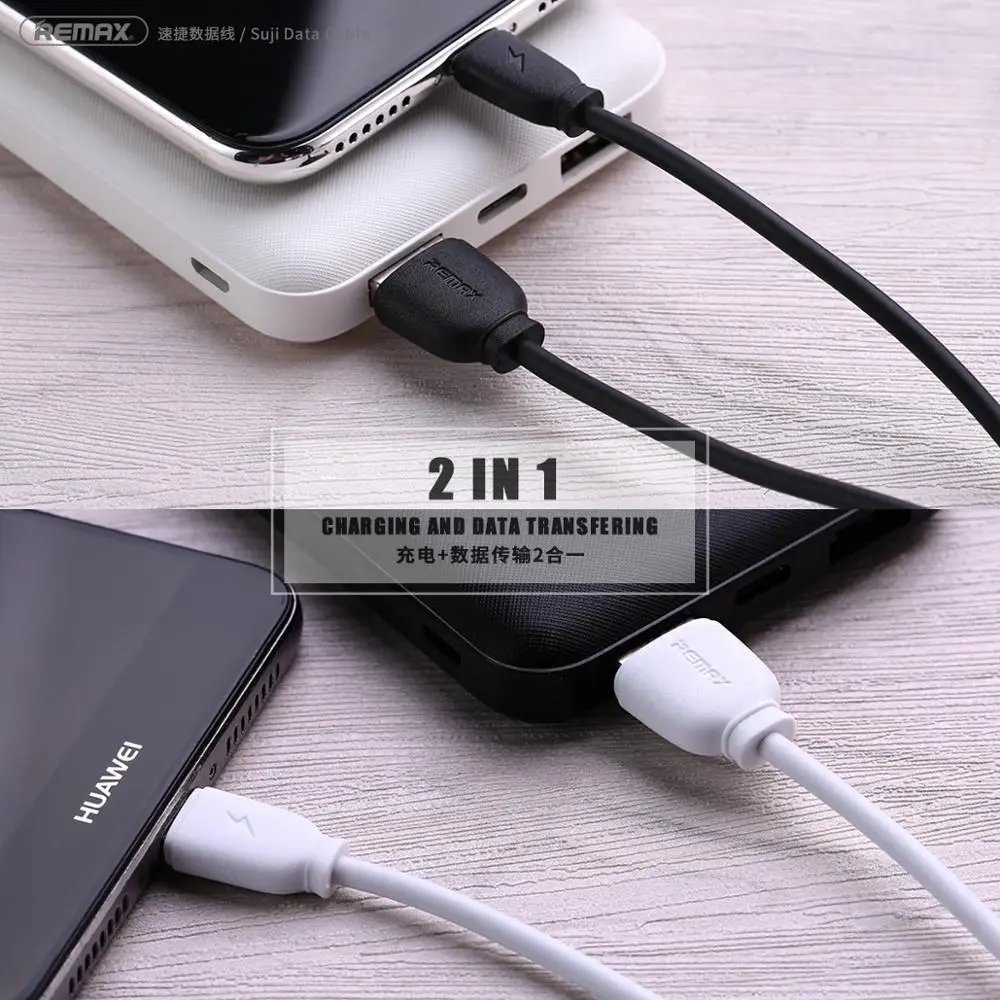 
Remax RC-134 PVC Fast Charging Mobile Phone Wire Charger Electrical Usb Data Line Cable 