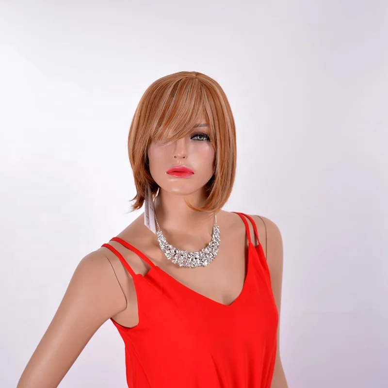 
Short Straight Blonde Cosplay Wig Heat Resistant Synthetic Hair Wig Anime Fashion Natural Looking Wig 