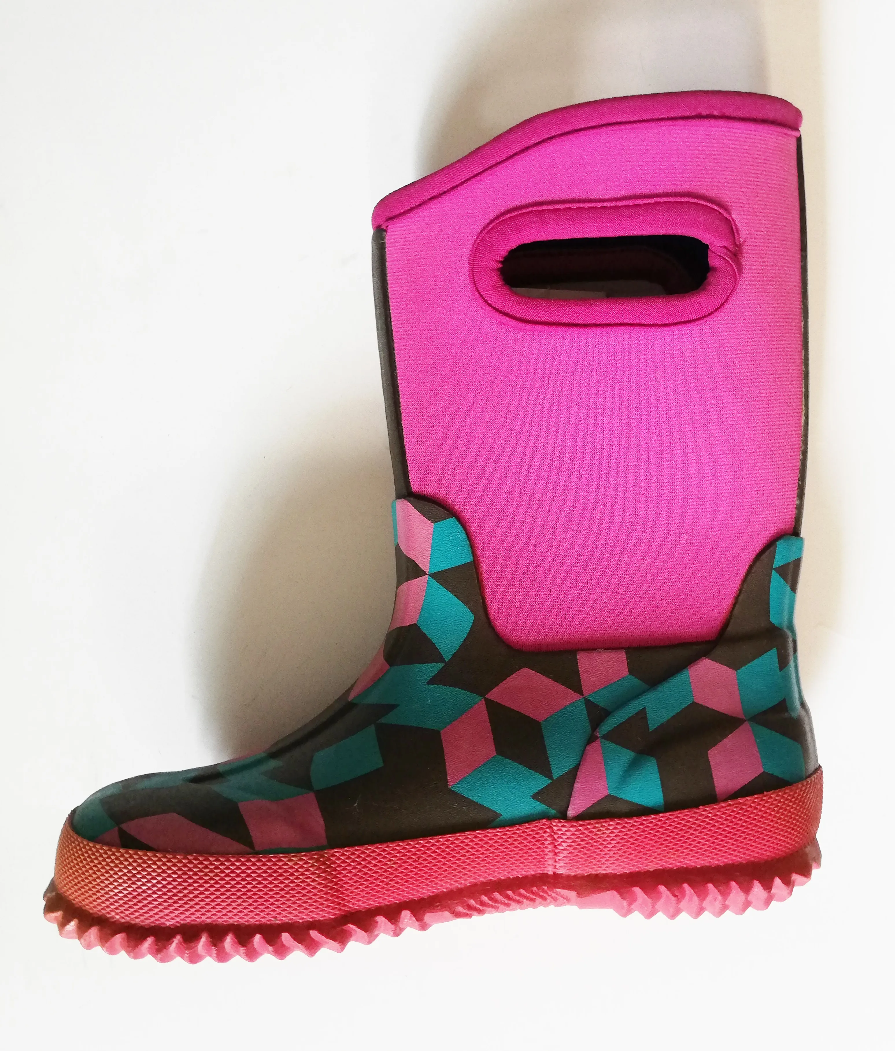 
outdoor sports kids wellies neoprene rubber rain boot 